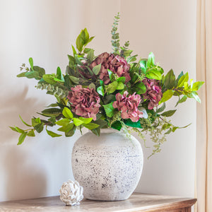 Faux Plum Hydrangea Bouquet