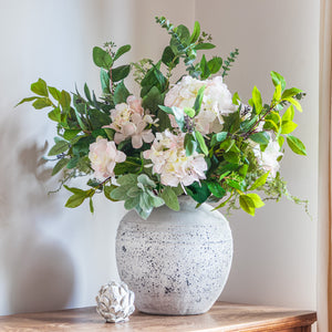 Faux Spring Blush Hydrangea Bouquet