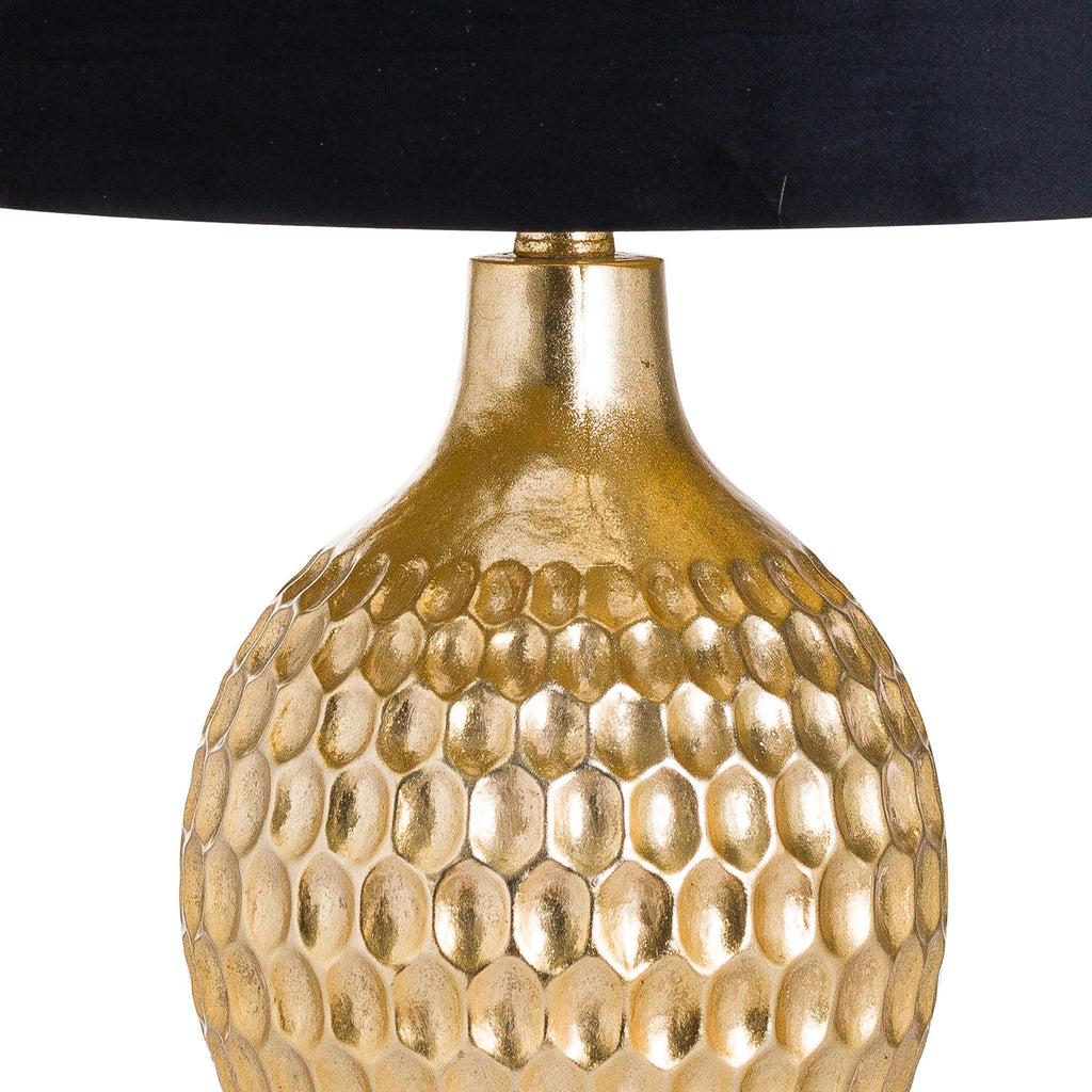 Dimpled Gold Lamp Base 