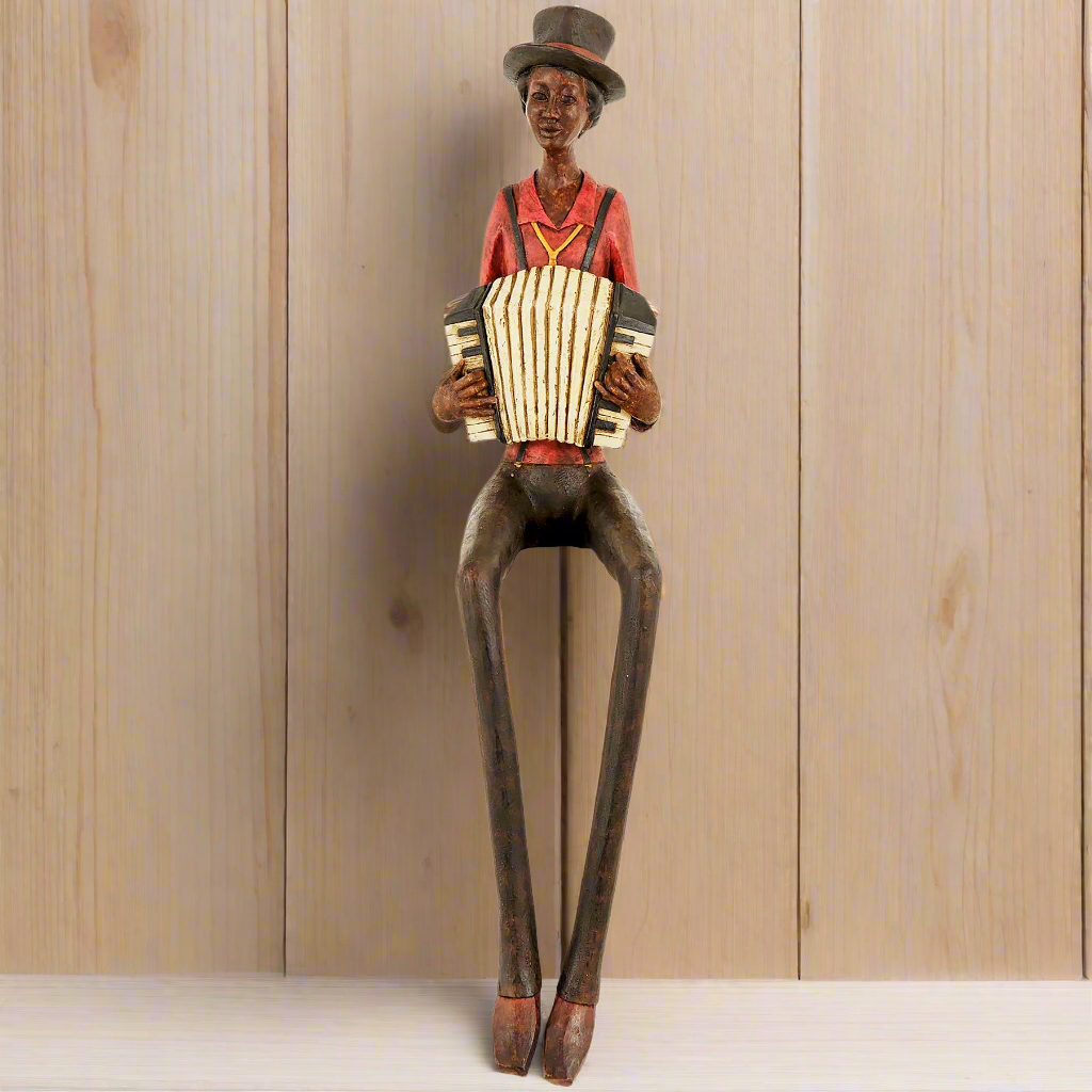 Sitting Jazz Band Squeeze Box