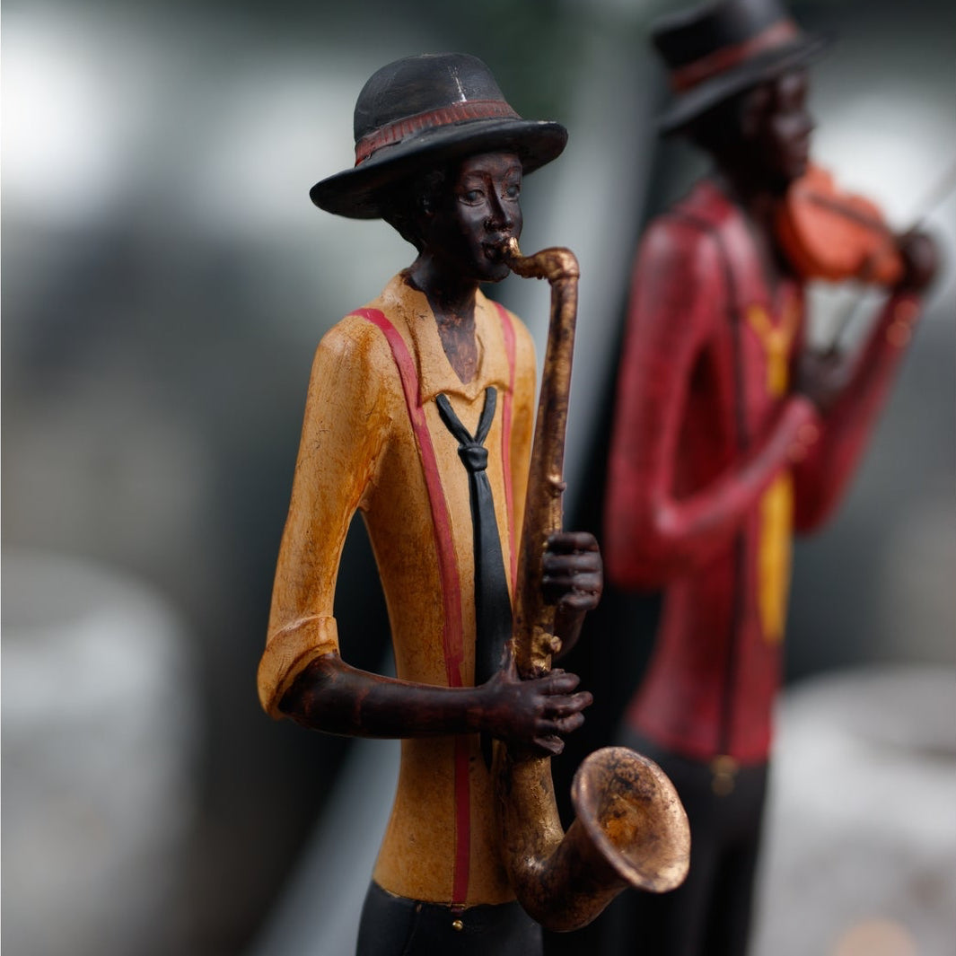 Standing Jazz Band Saxophonist