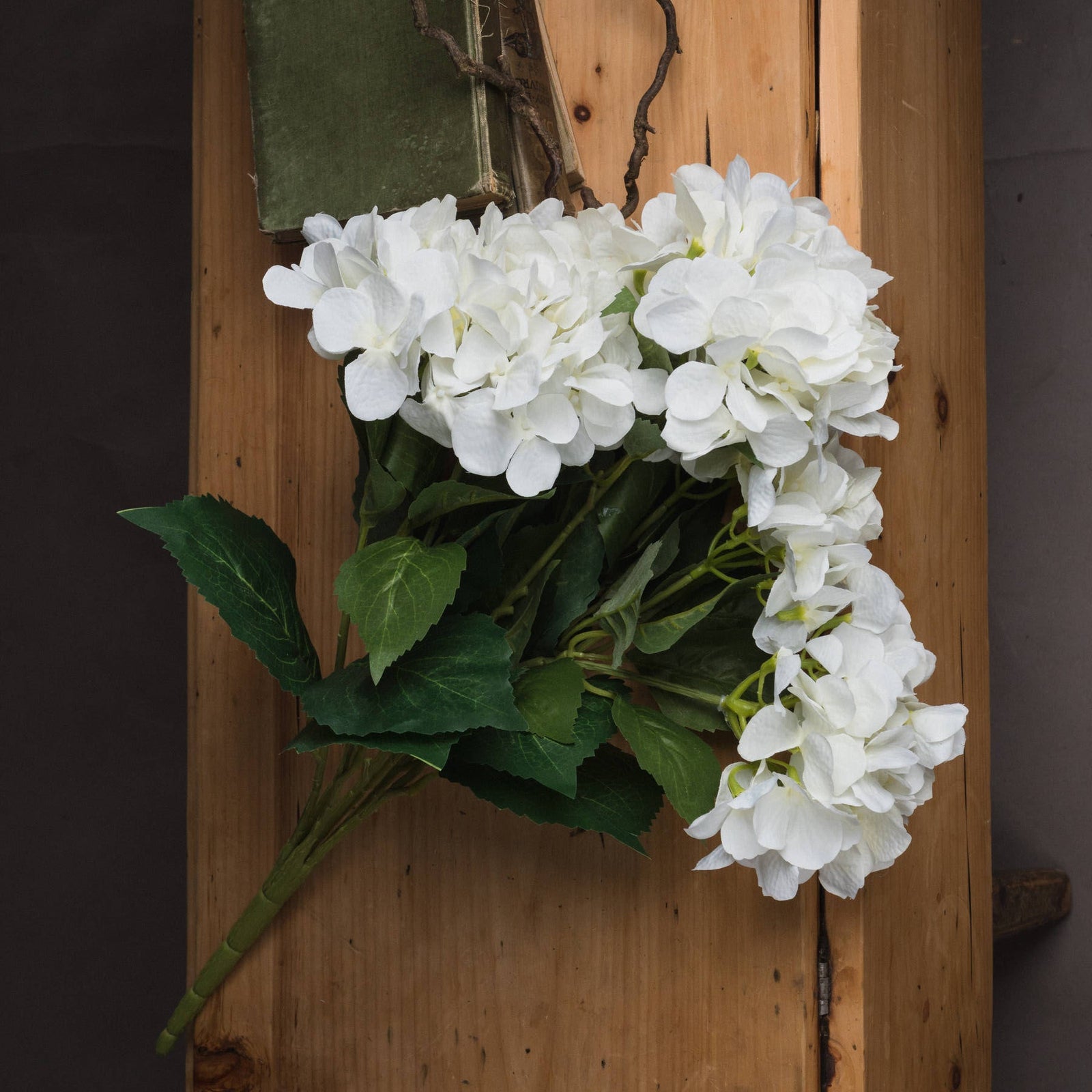 Seven Stem White Hydrangea Bouquet