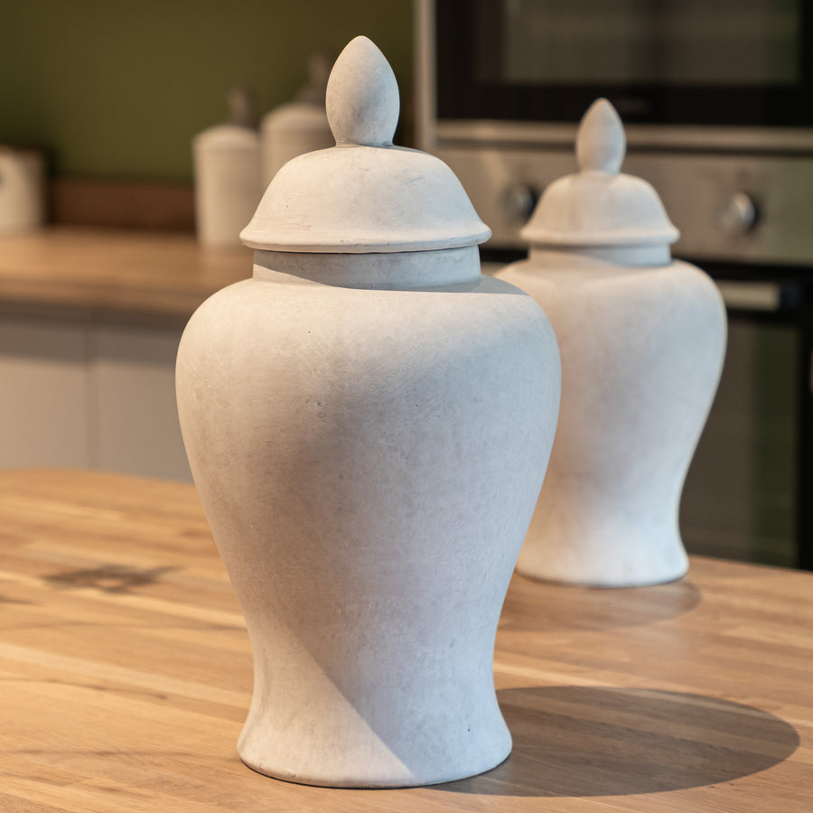 Darcy Large Stone Ginger Jar