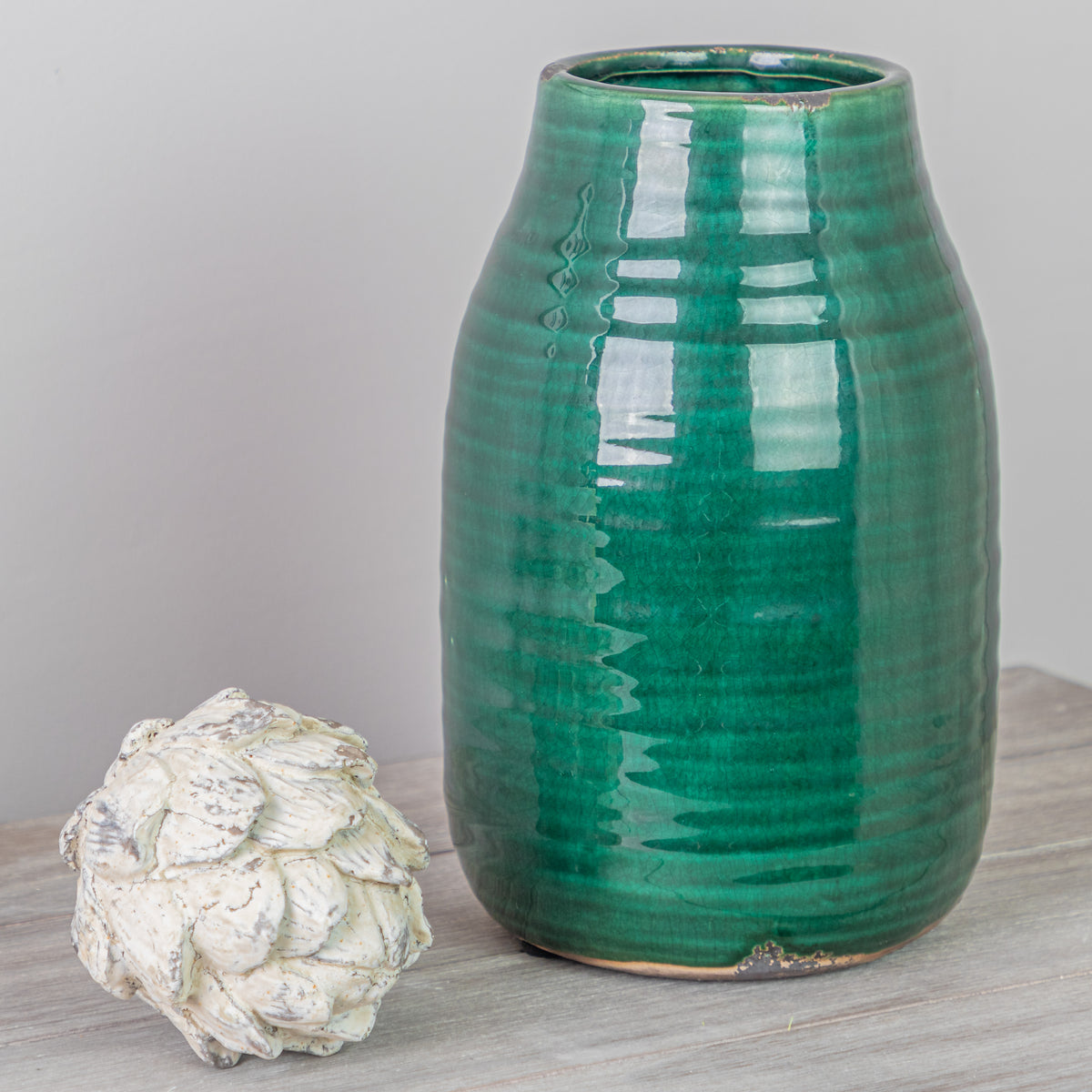 Garda Emerald Glazed Stefanie Vase