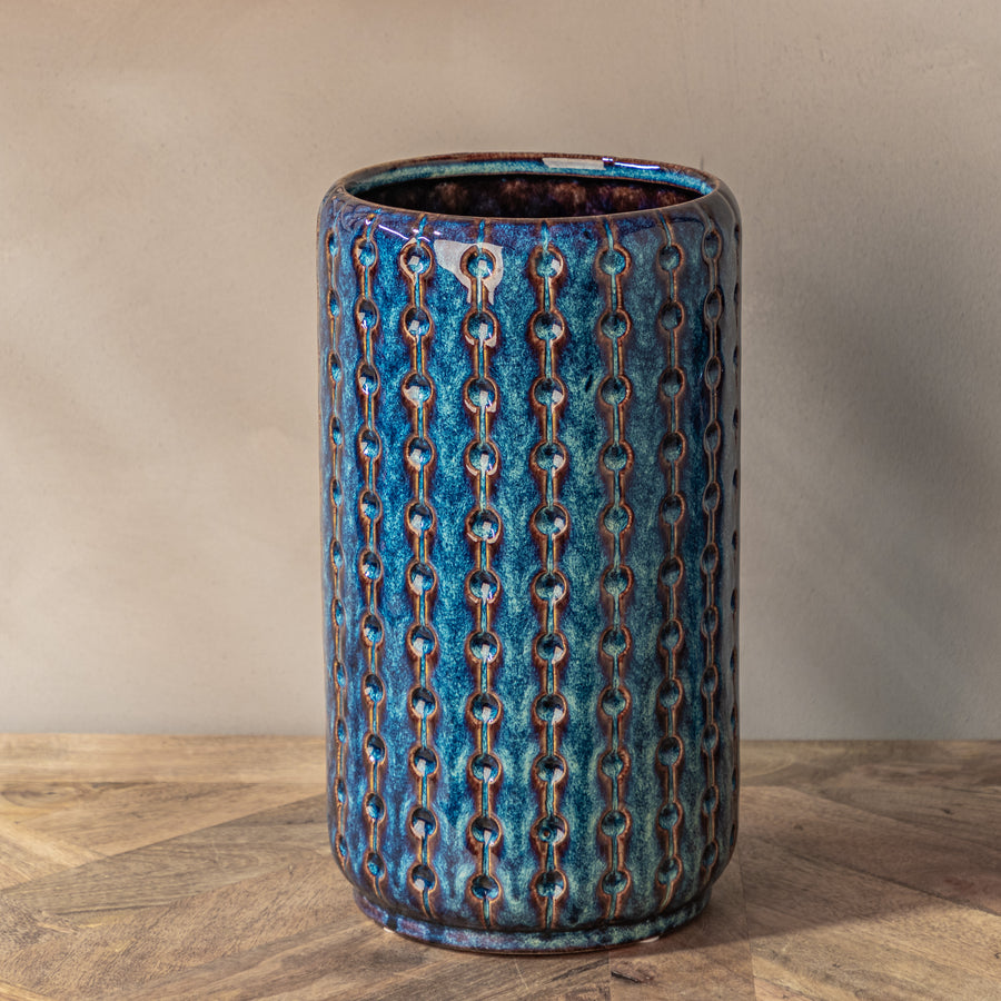 Seville Collection Indigo Cylinder Vase