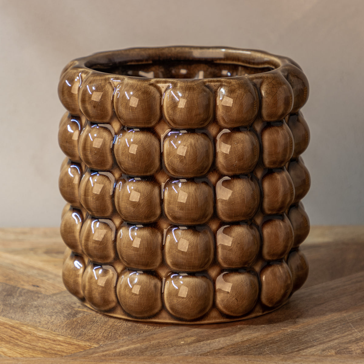 Seville Collection Caramel Bubble Planter
