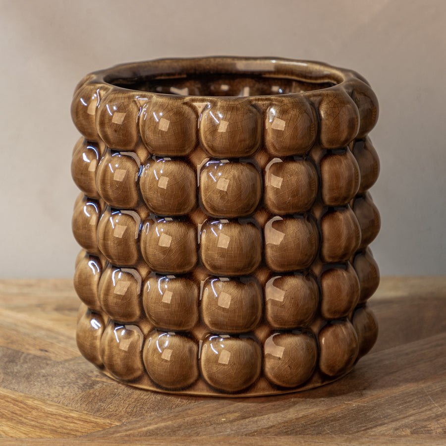 Seville Collection Caramel Bubble Planter
