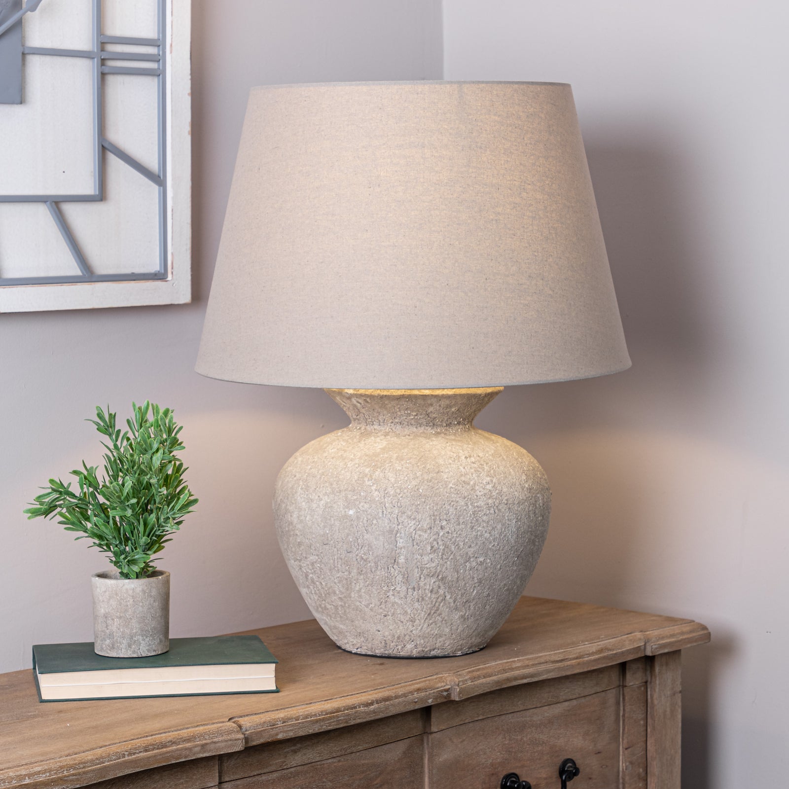 Textured Stone Based Darcy Lamp