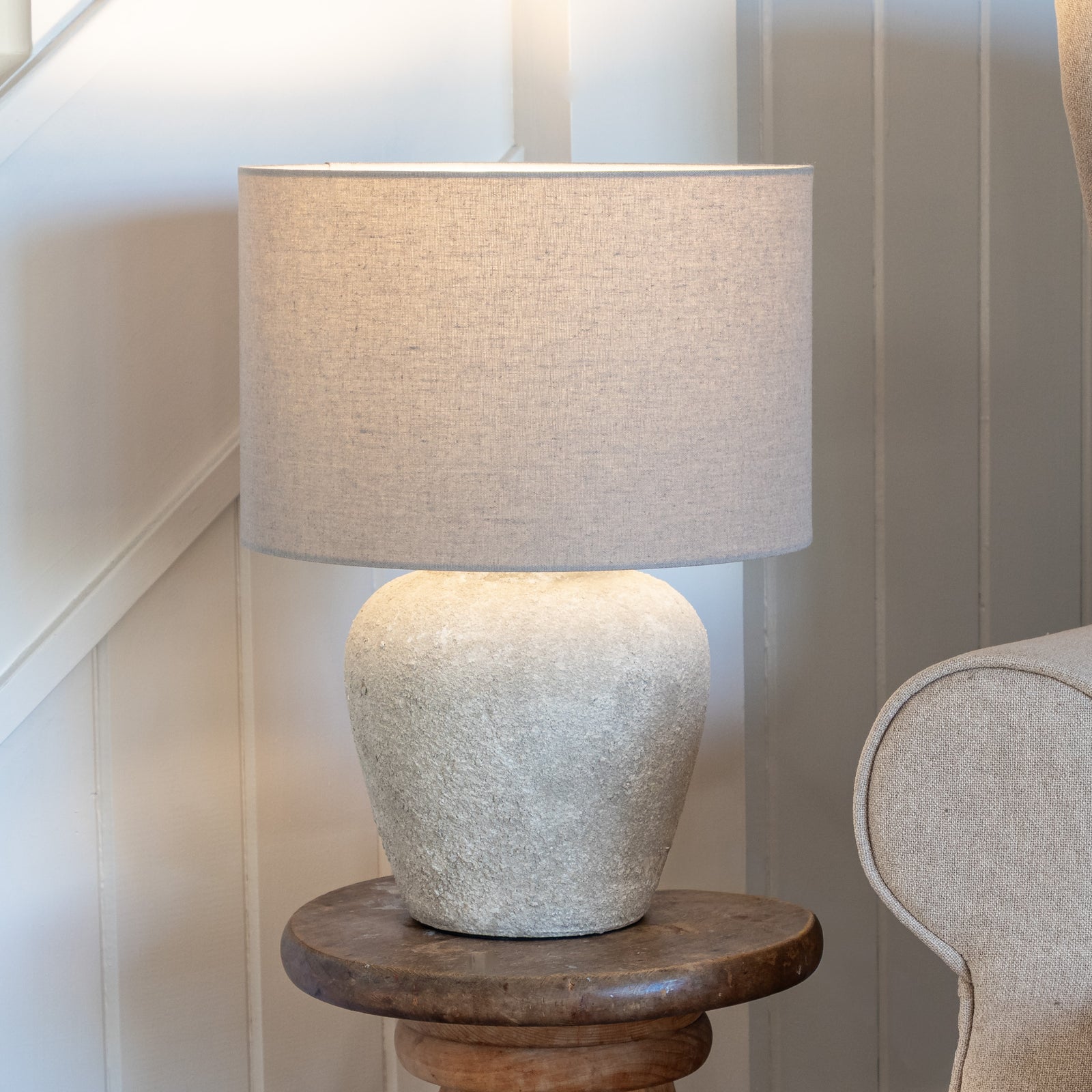 Bedside Stone Based Lamp