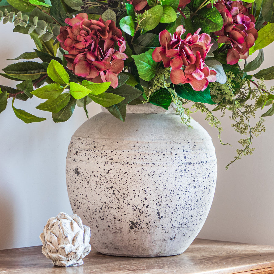 Large Distressed Rustic Vase