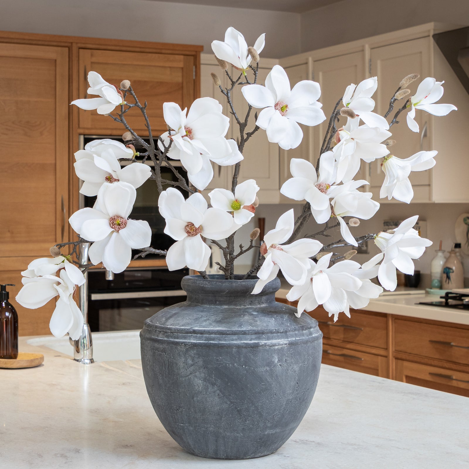 White Magnolia Branch Arrangement