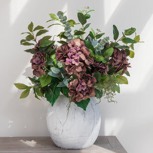 Faux Plum Hydrangea Bouquet