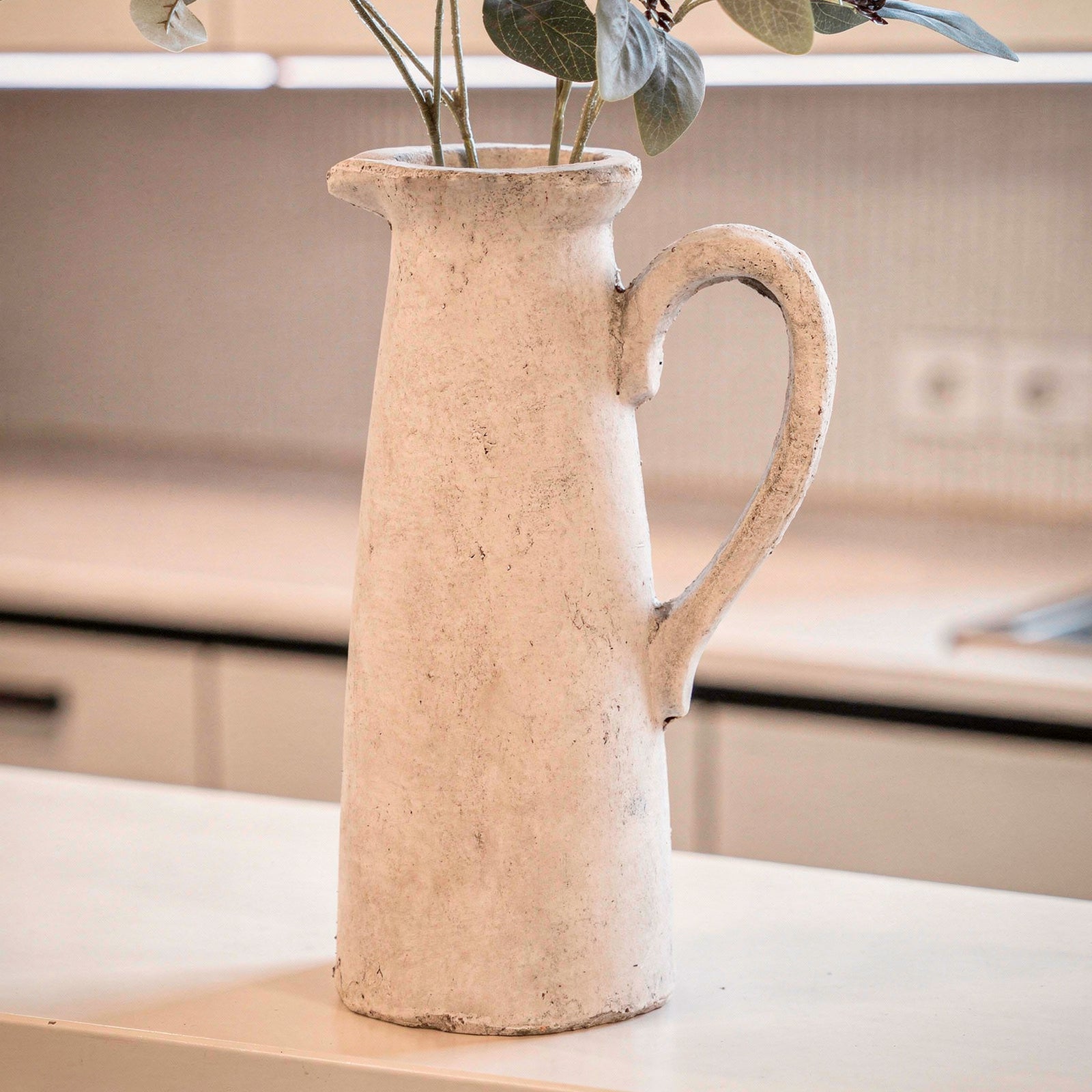 Rustic Tall Grey Stone Based Jug
