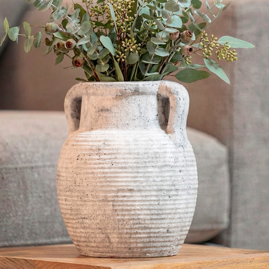 Grey Amphora Pot