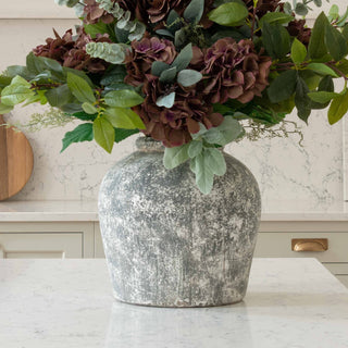 Faux Statement Plum Hydrangea Bouquet