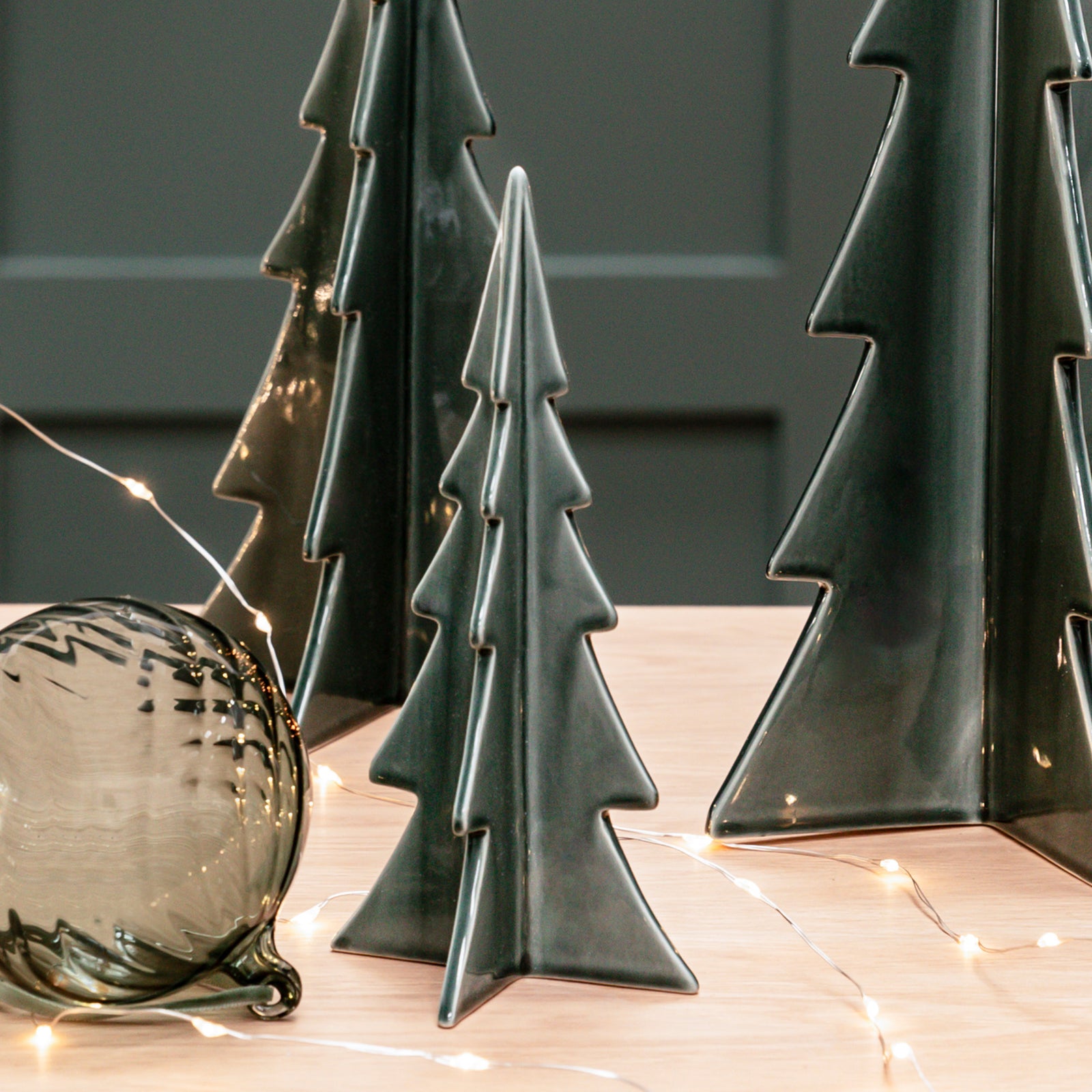 Green Ceramic Christmas Tree Decoration