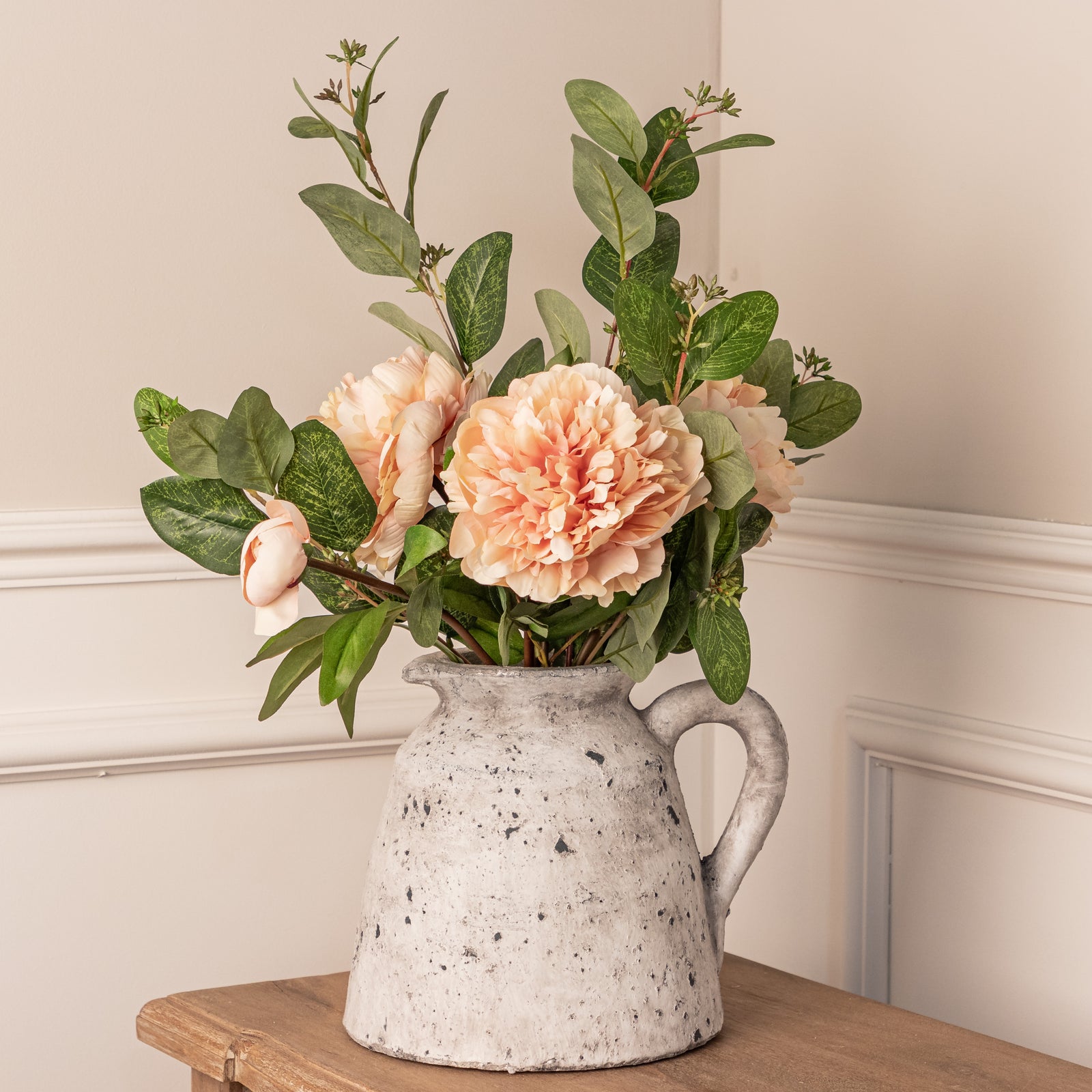 Rustic Distressed Stone Style Pitcher