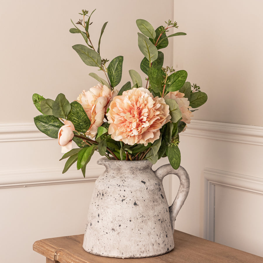 Rustic Distressed Stone Style Pitcher