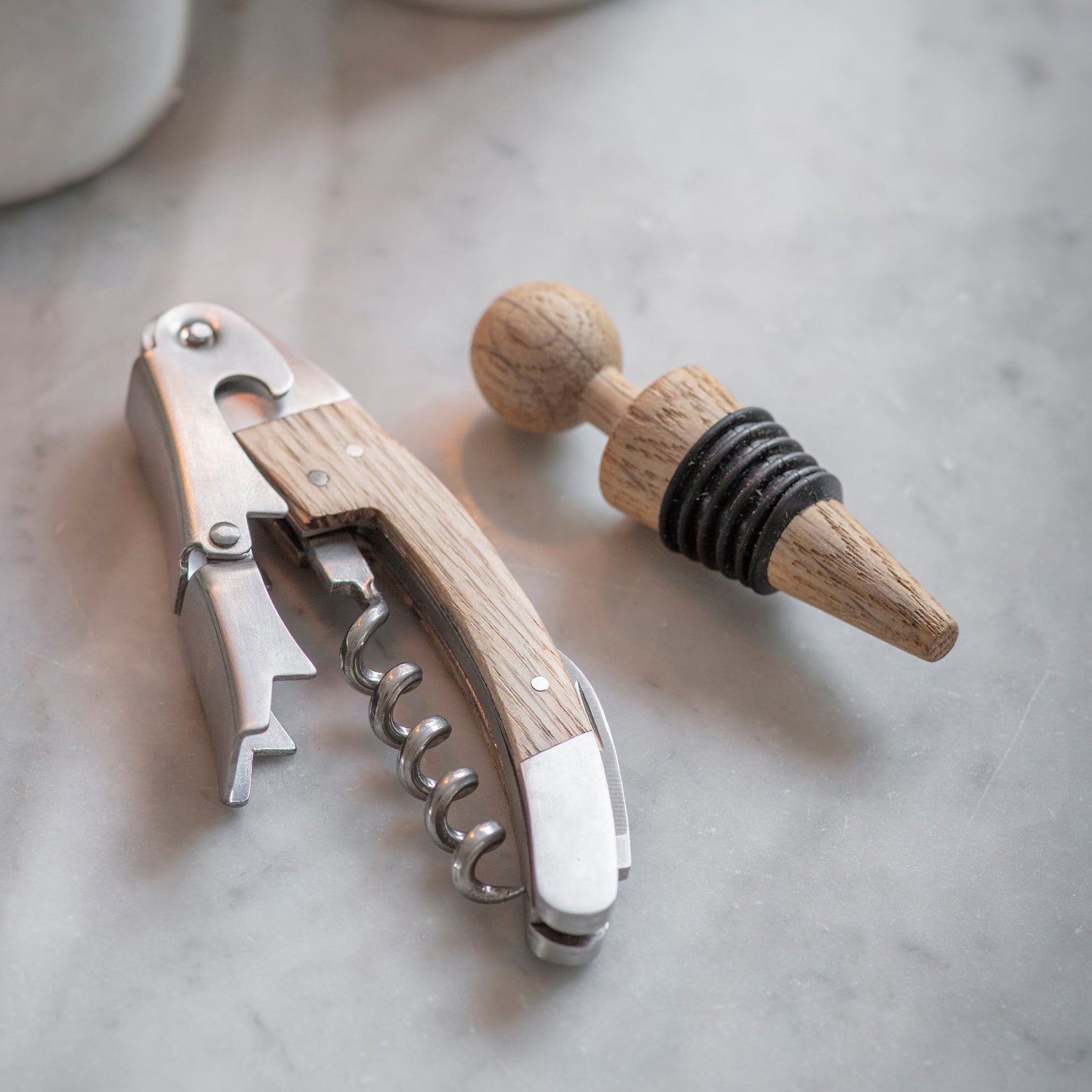 Wine Bottle Opener and Stopper Set