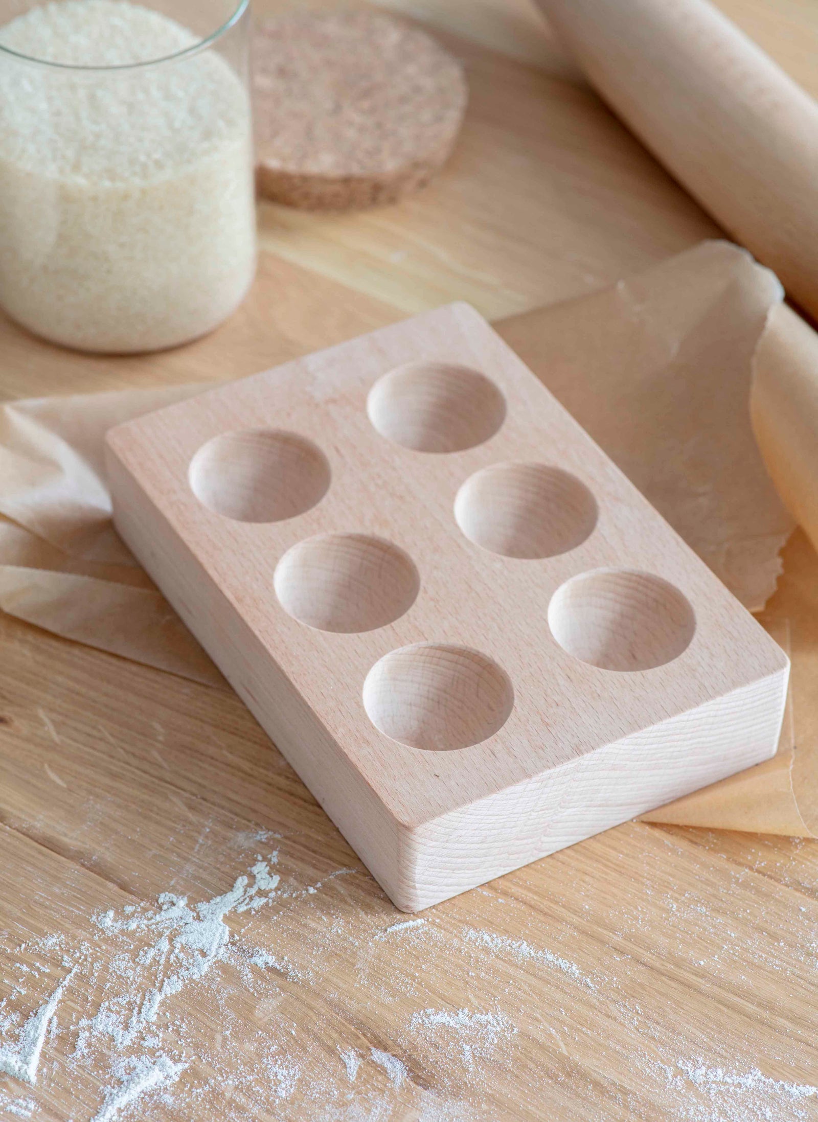 Natural Beech Borough Egg Holder