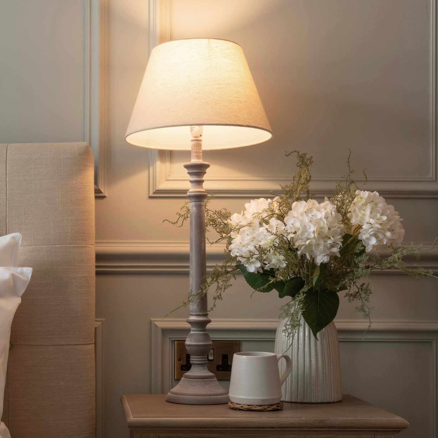Tall Shabby Chic Lamp