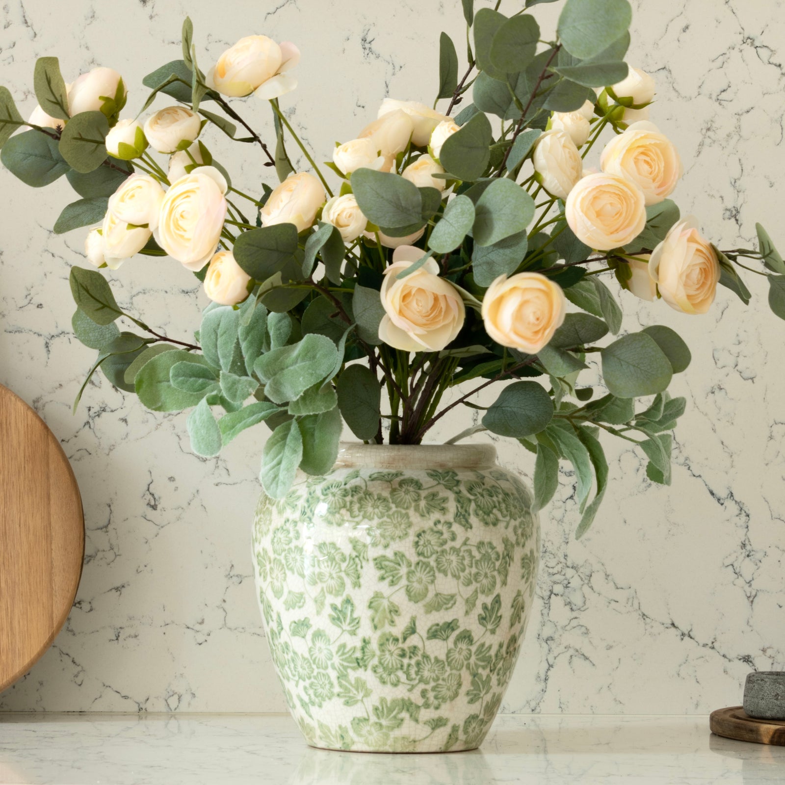Green Clover Olpe Vase