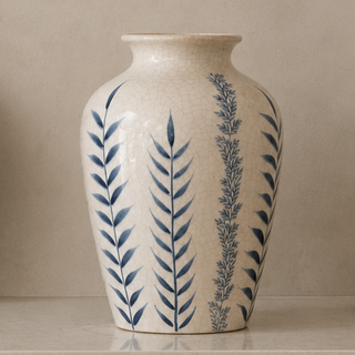 Classic Blue Flora Juniper Vase