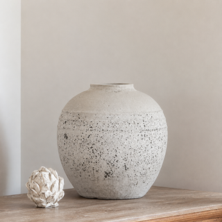 Large Distressed Rustic Vase
