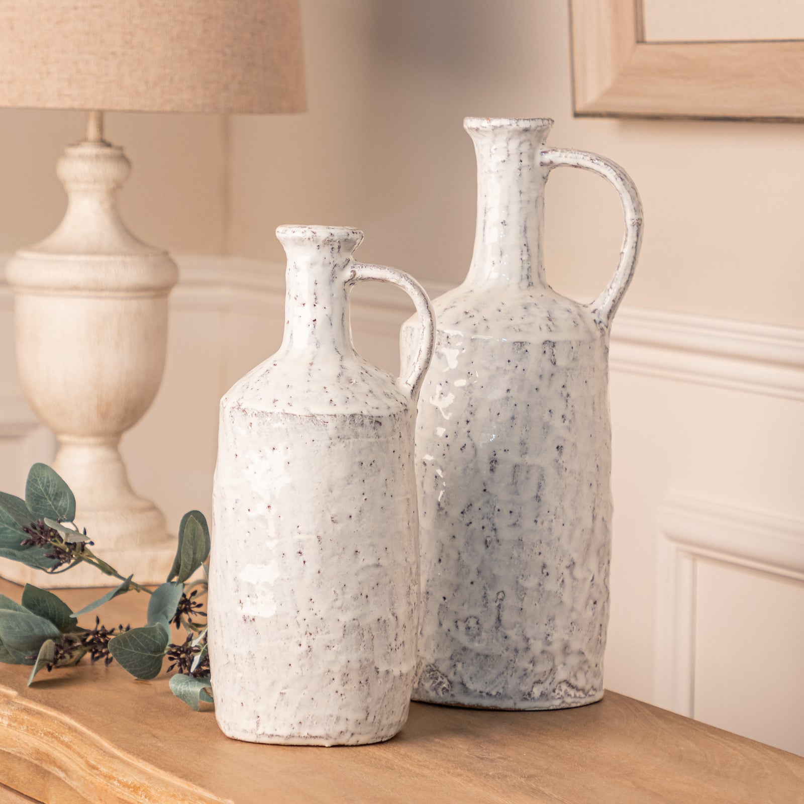 Handmade Rustic Glazed Decorative Jugs