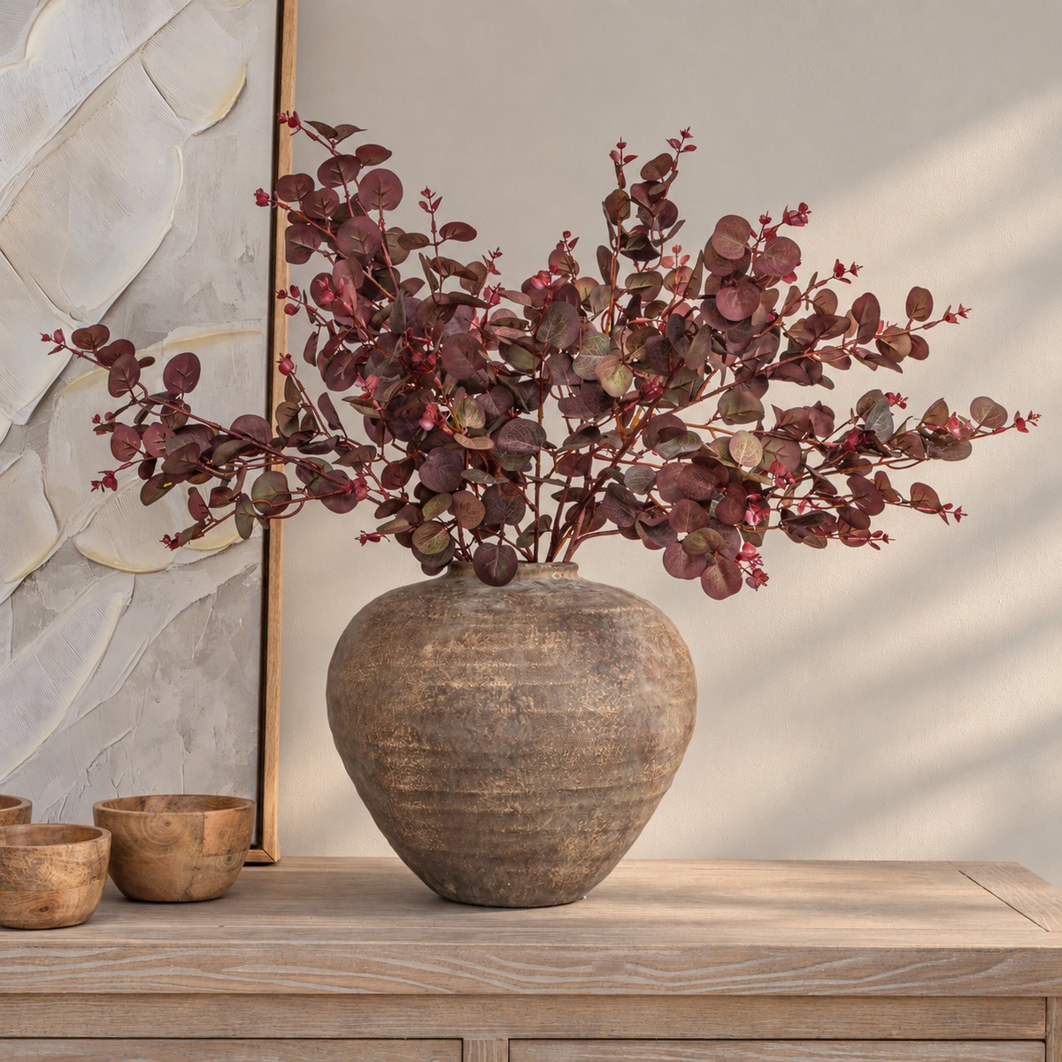 Rustic Earthy Brown Regola Vase