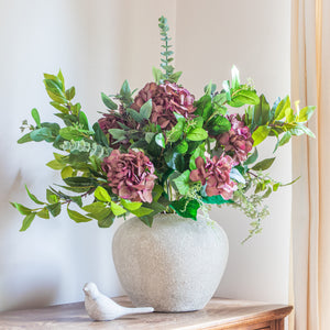Faux Plum Hydrangea Bouquet
