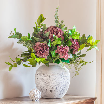 Faux Plum Hydrangea Bouquet