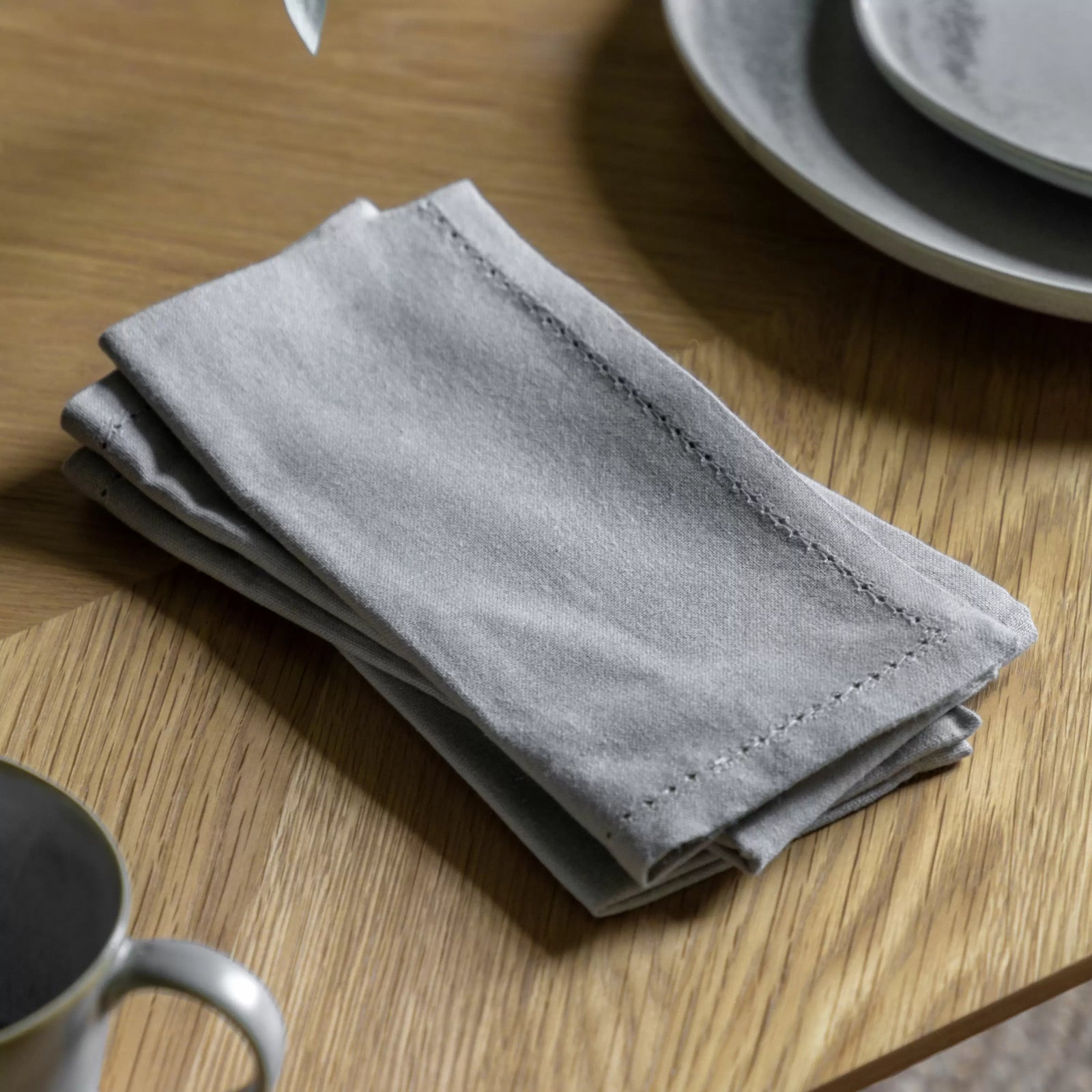 Dove Grey Linen Style Napkin (set of 4)