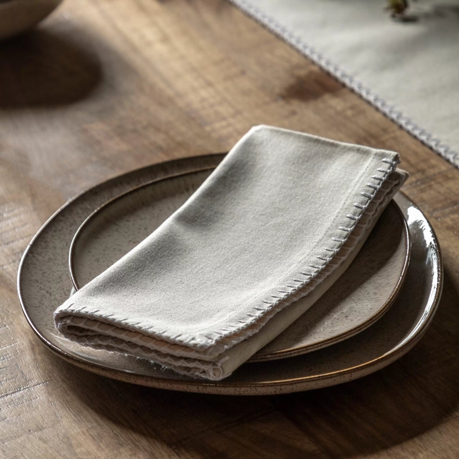Natural Linen Style Napkin (set of 4)