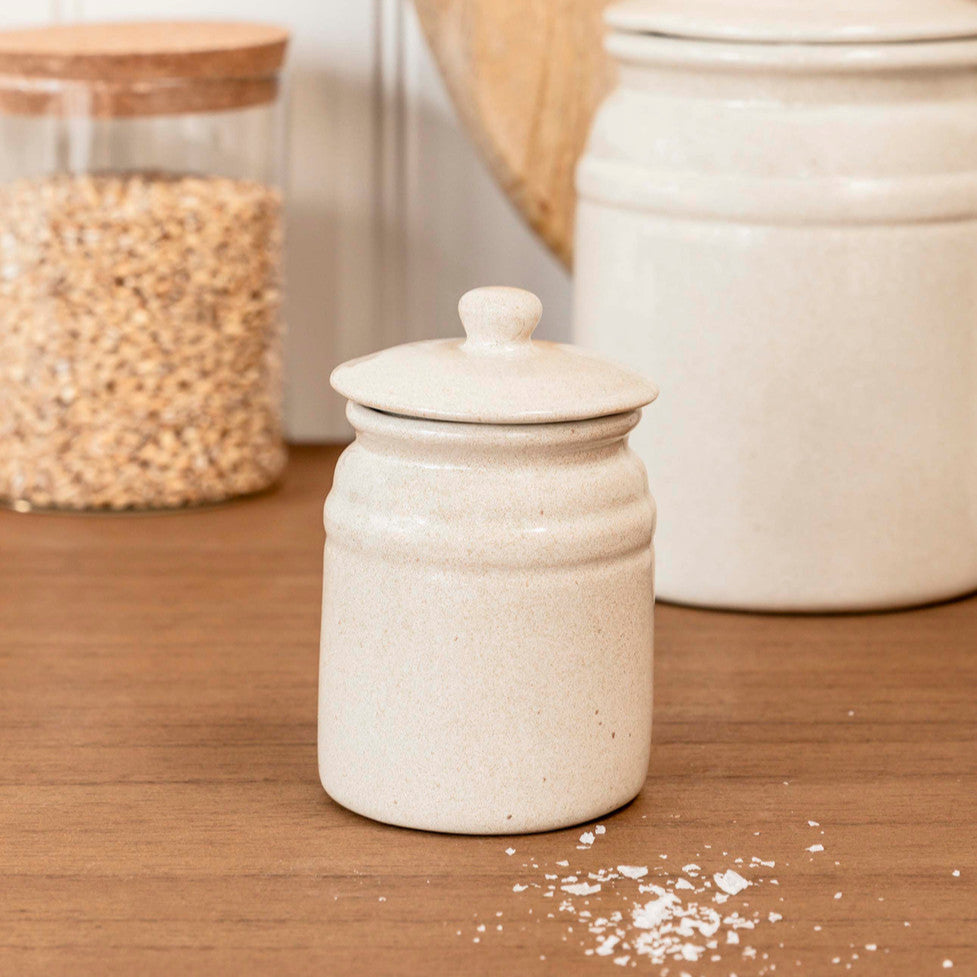 Chalgrove Textured Glazed Small Canister