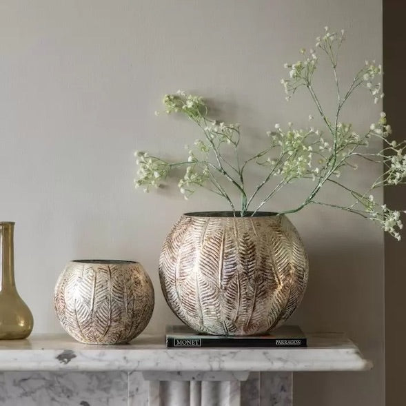 Large Antiqued Hornbeam Tealight Holder