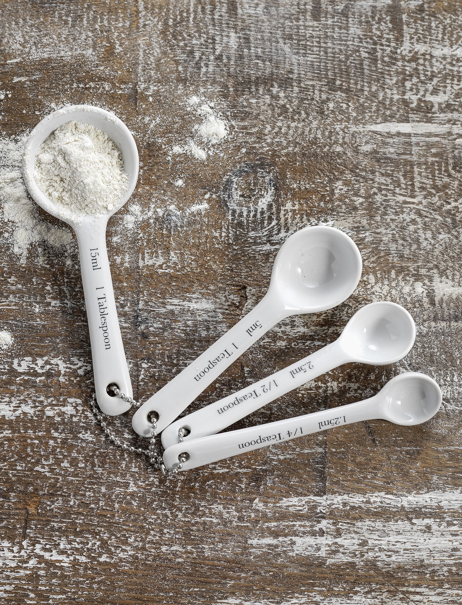 Rialto Measuring Spoons White