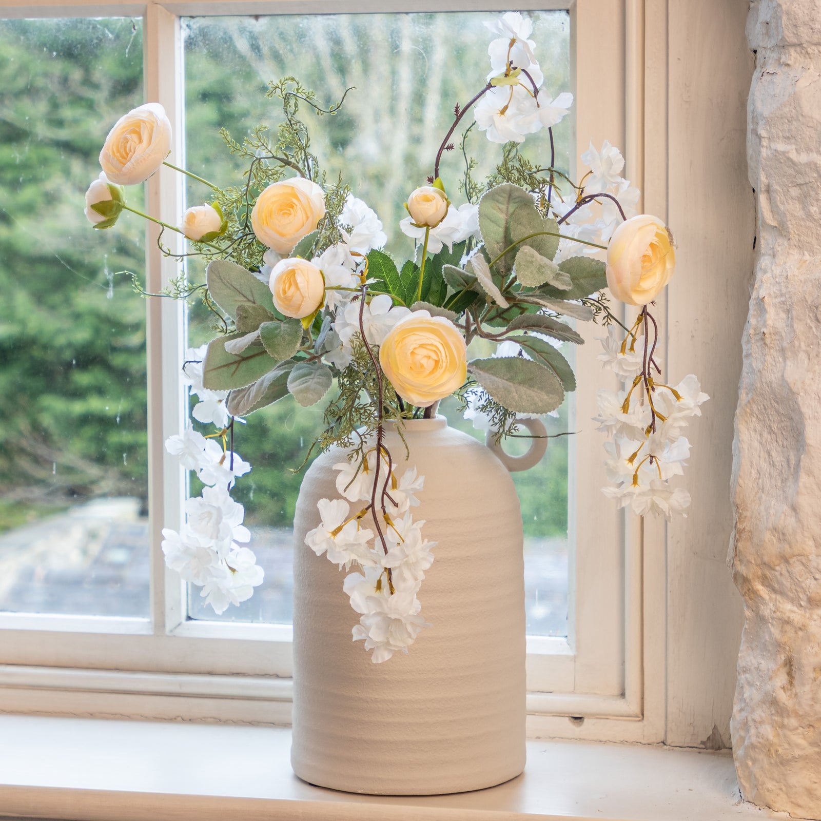 White and Cream Ranunculus Posy