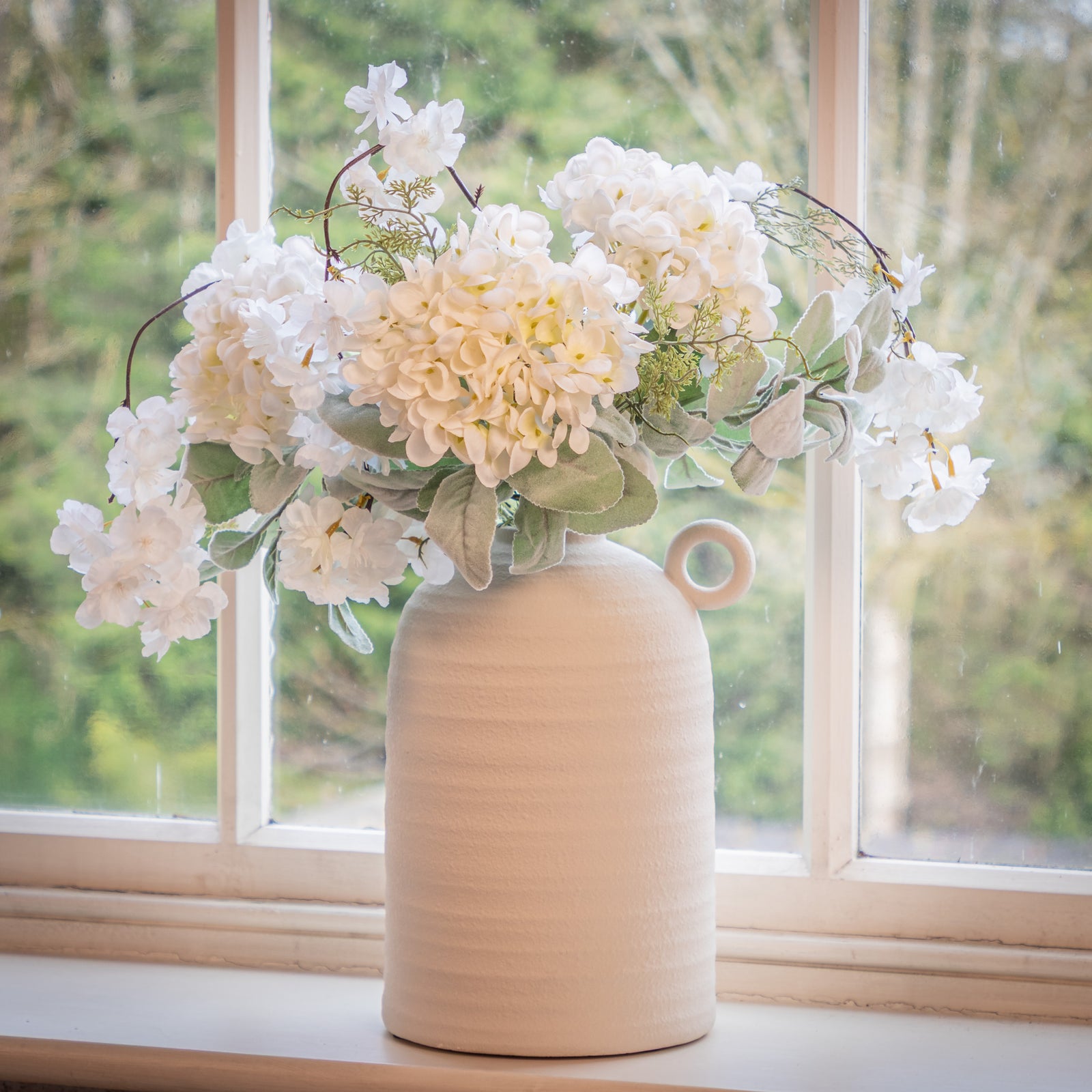 White Hydrangea Posy