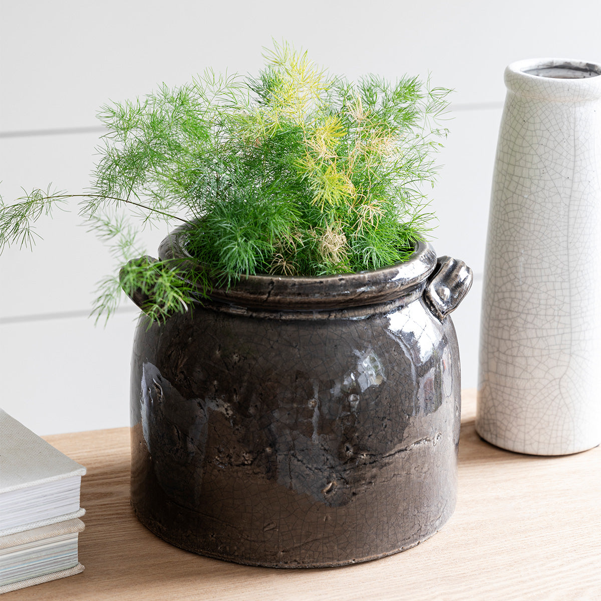 Charcoal Ravello Pot With Handles