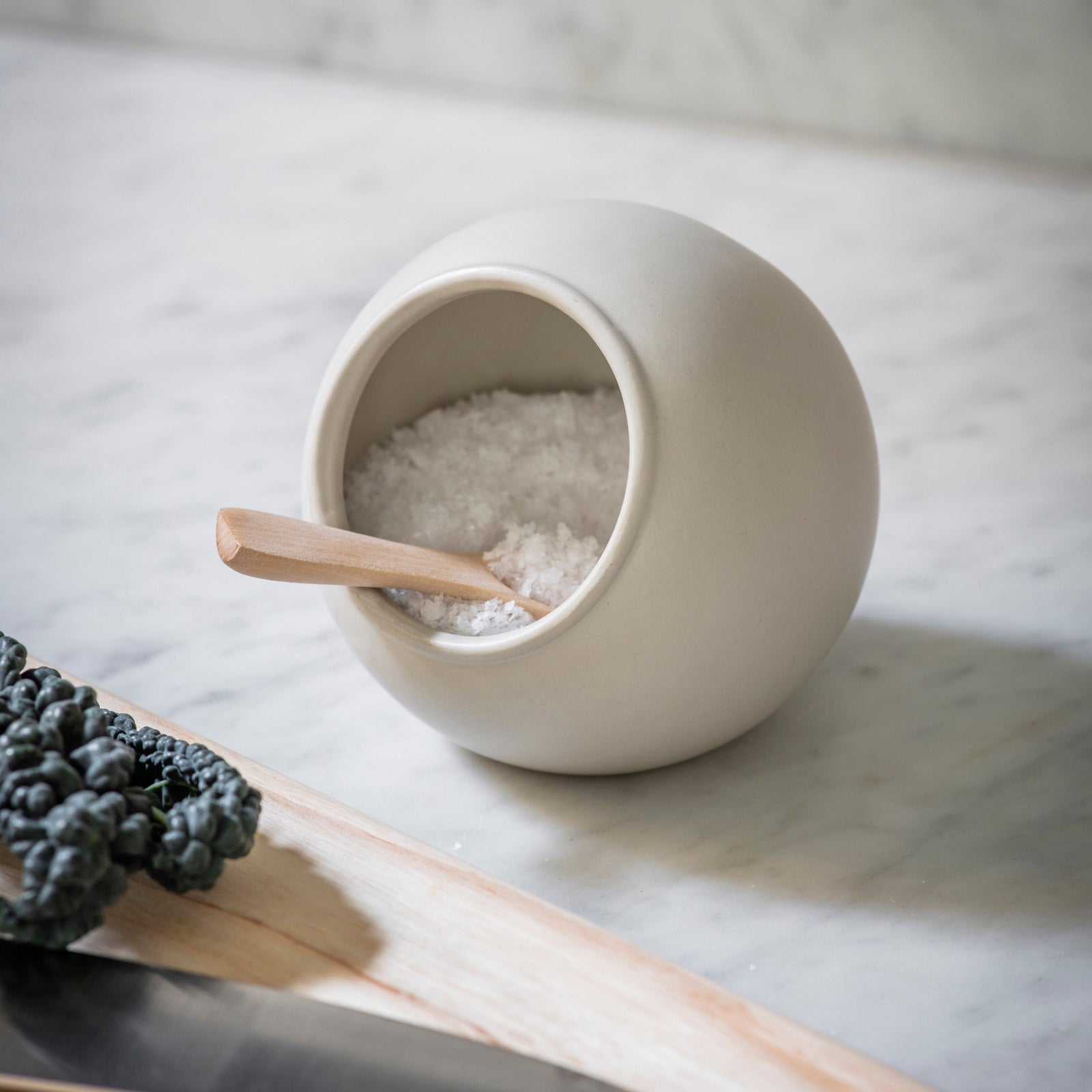 Classic White Salt Cellar
