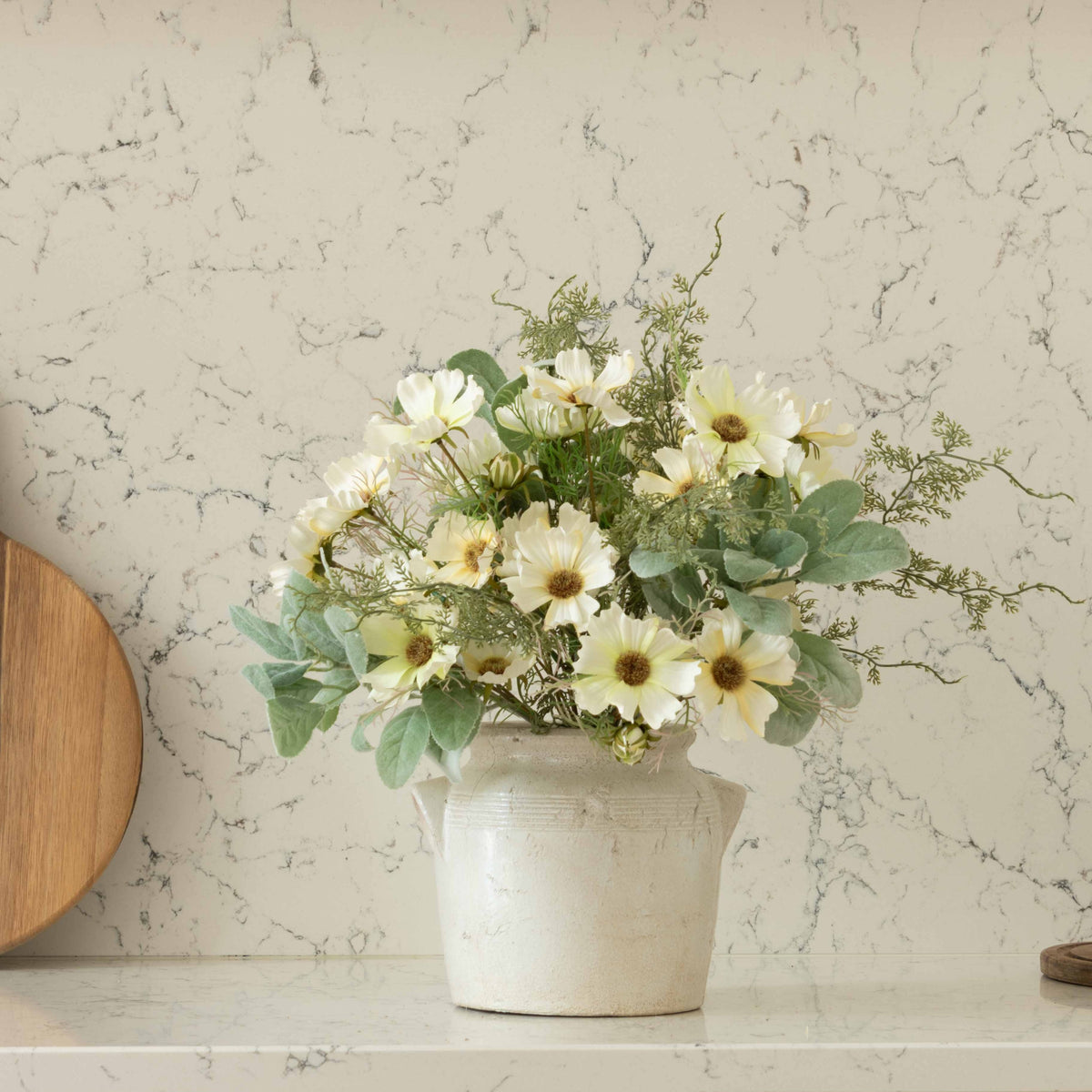 Garden Cosmos & Meadow Foliage Arrangement