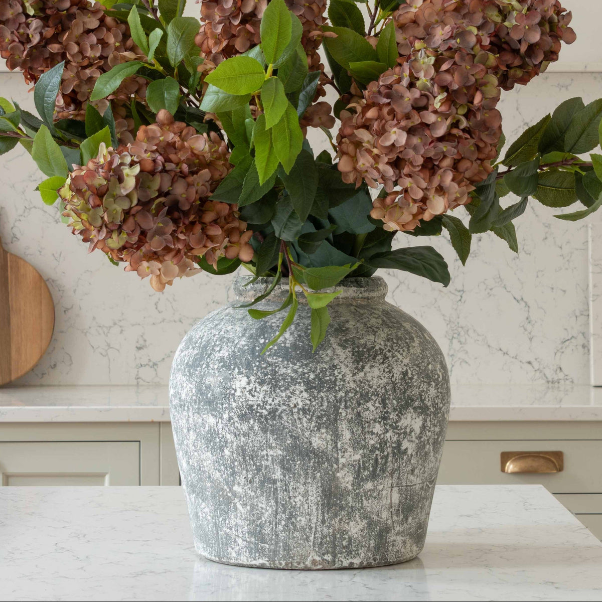 Aged Stone Ceramic Vase