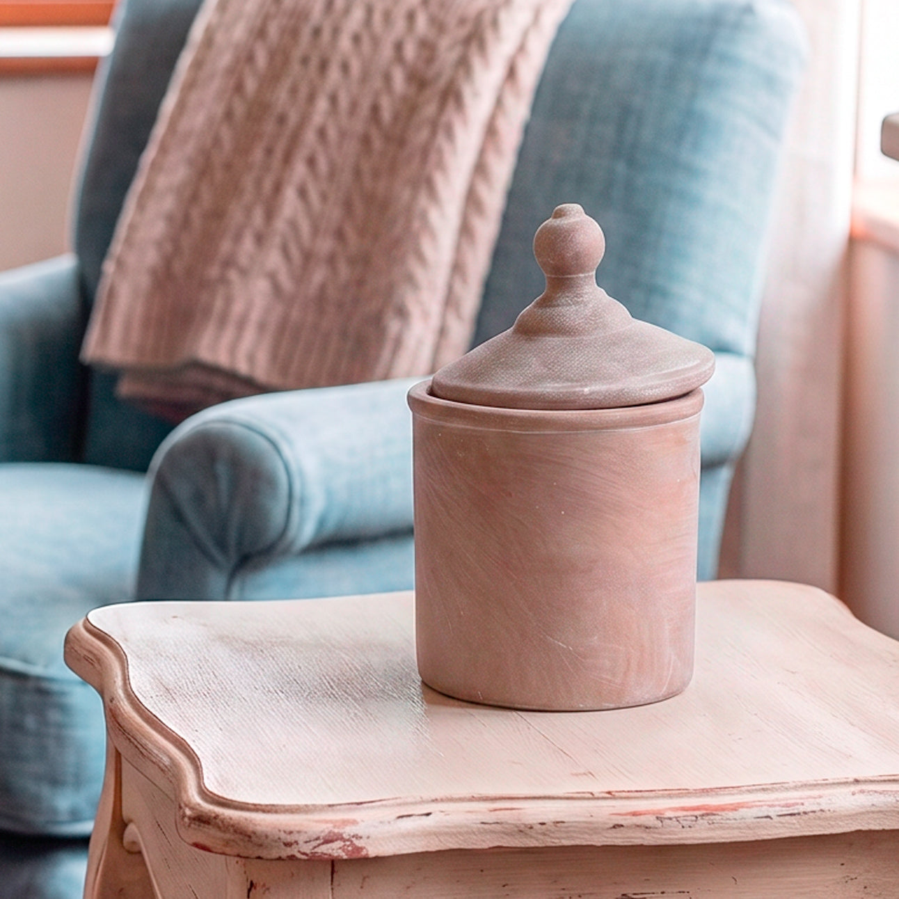 Siena Brown Stone Canister