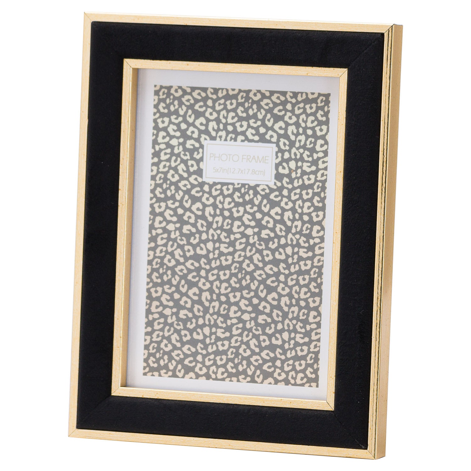 Black Velvet With Gold 5X7 Frame