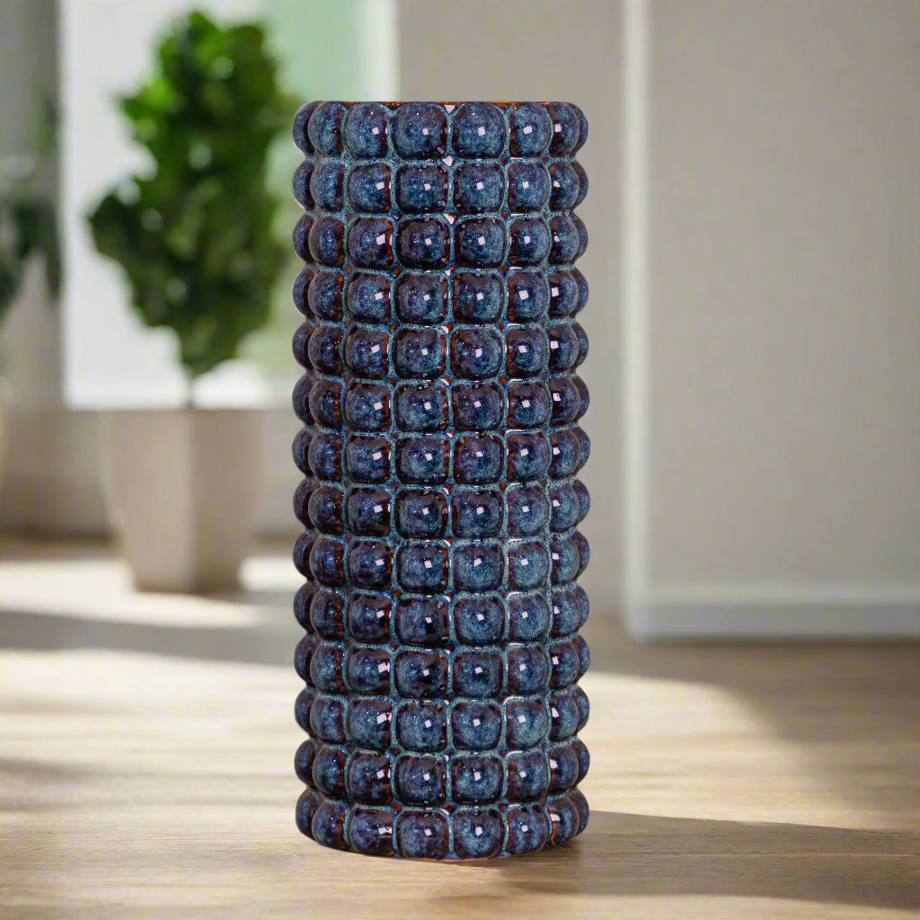 Seville Collection Indigo Bubble Umbrella Stand