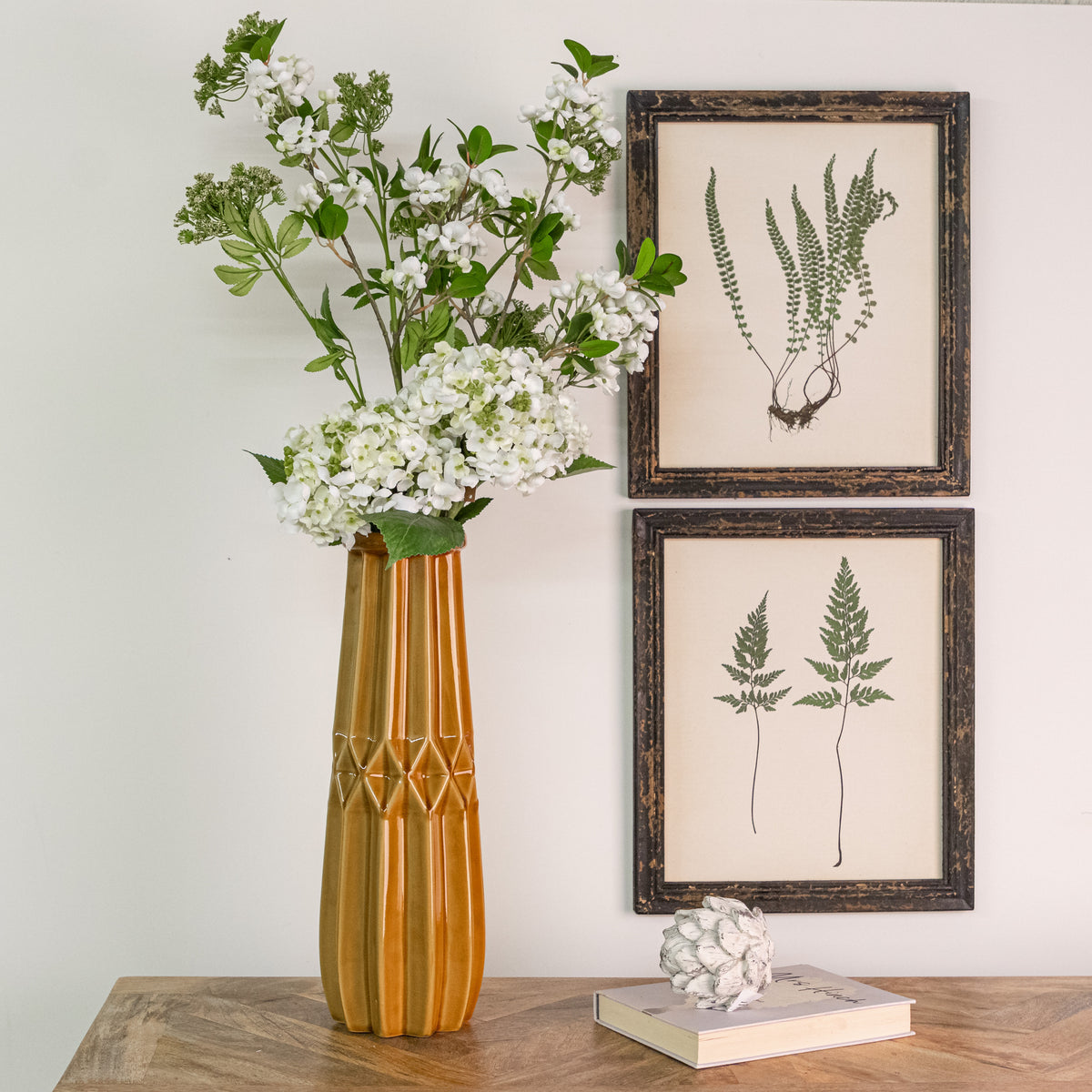 Seville Collection Tall Ochre Vase